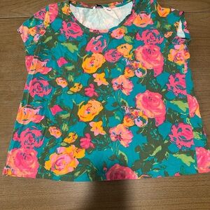 Isaac Mizrahi Live Multicolor Top sleeveless 2x